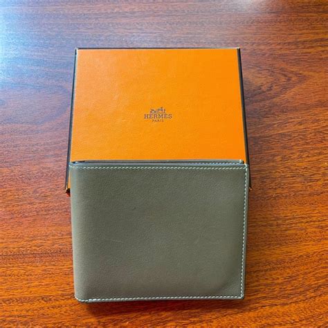 hermes blue men wallet|vintage hermes men's wallet.